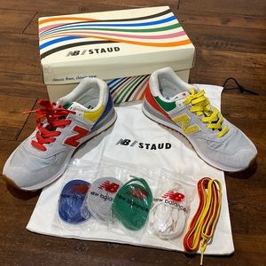 New Balance x Staud Collection 574 Classic Rain Cloud MENS Size 9